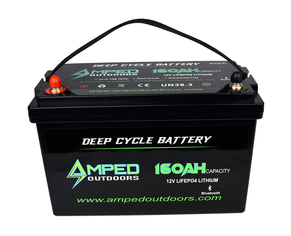 160Ah Lithium Battery (LiFePO4) 12.8V - Bluetooth - Heated -  IP67 Waterproof