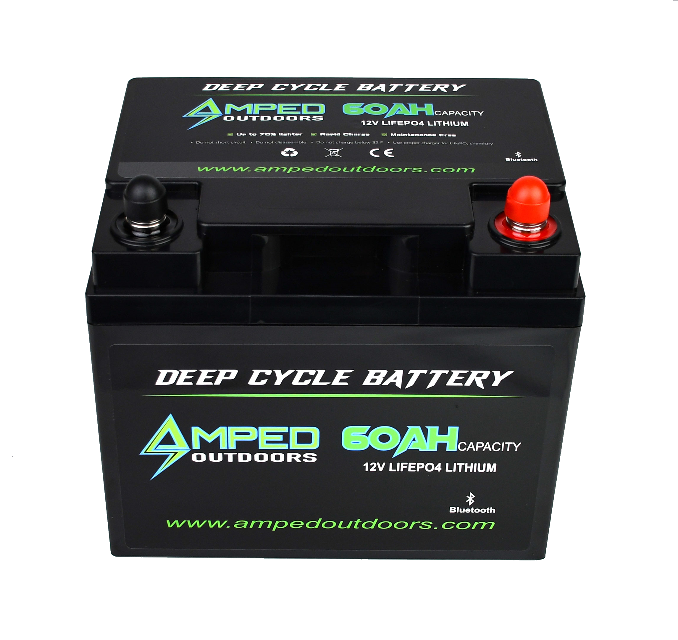 60AH LiFePO4 Lithium Battery - Kayak and trolling motor battery! – Amped  Outdoors