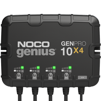 NOCO GENPRO10X4  12V 4-Bank, 10-Amp (Per Bank) On-Board Battery Charger