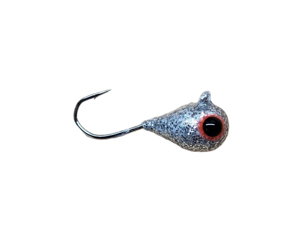 3D Molded Fish Eyes - Silver - For AATB Jigheads - 3mm to 7mm