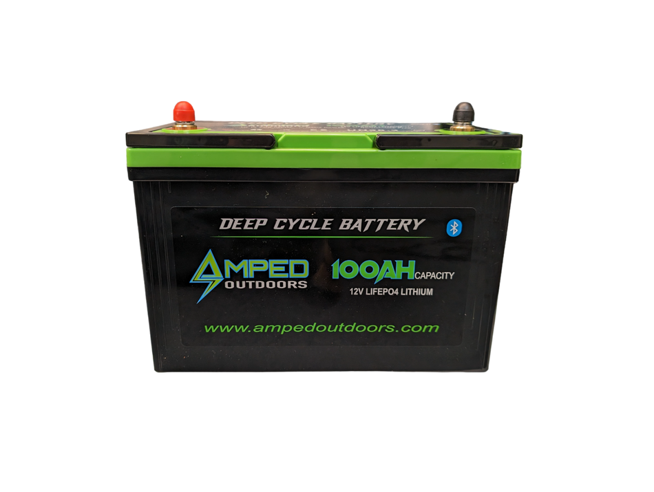 100Ah Lithium Battery (LiFePO4) 12.8V - Bluetooth - IP67 Waterproof - Heated