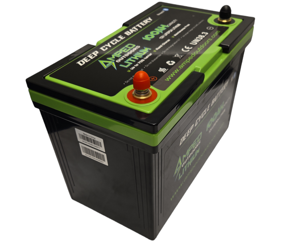 100Ah Lithium Battery (LiFePO4) 12.8V - Bluetooth - IP67 Waterproof - LIMITED QTY!