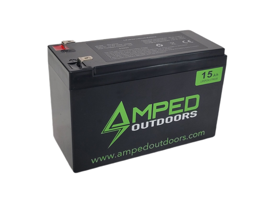 15Ah Lithium Battery (LiFePO4) and 3A Charger - Limited QTY Remaining!