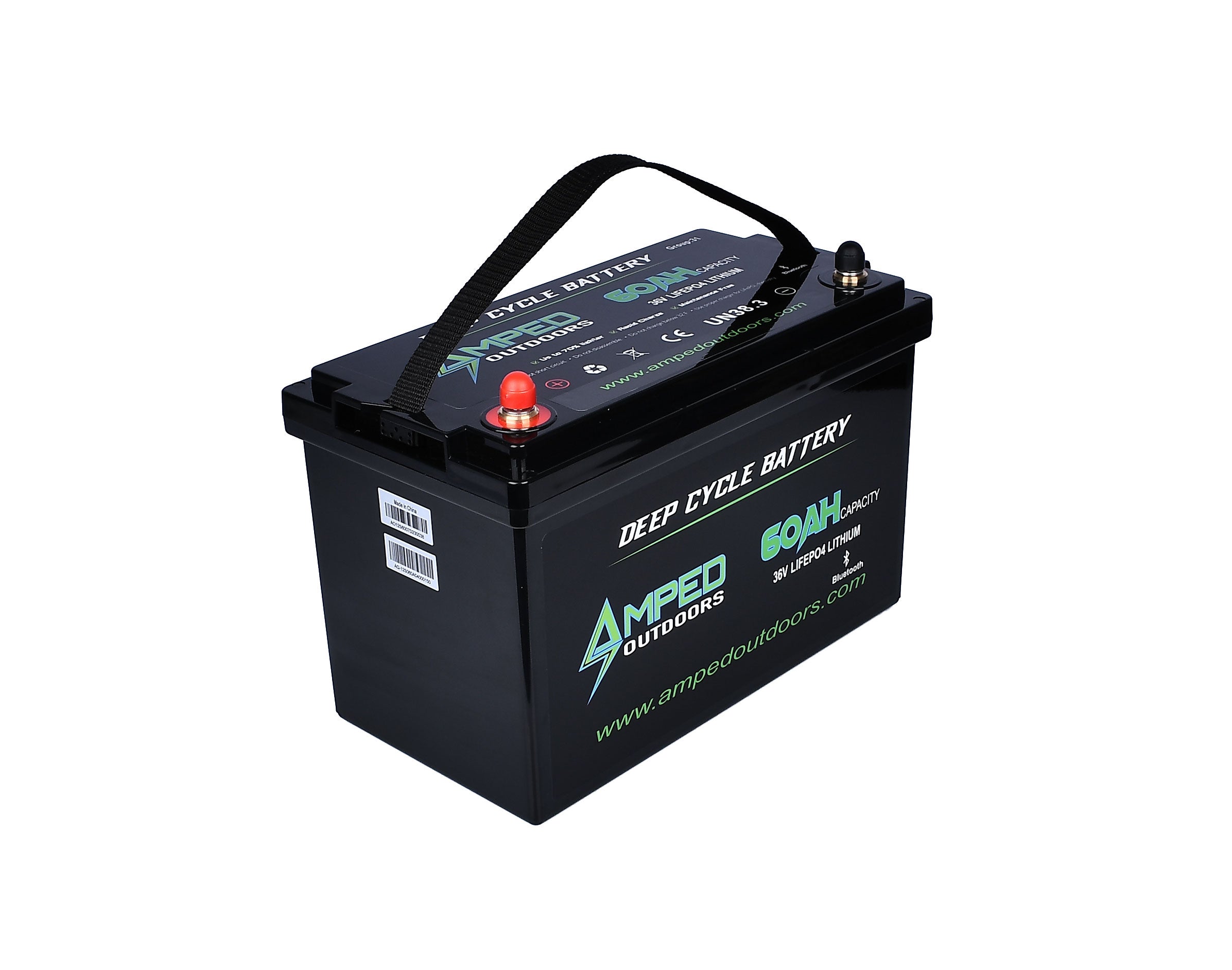 36V 60Ah Trolling Motor Lithium Battery (LiFePO4) - Bluetooth - IP67  Waterproof