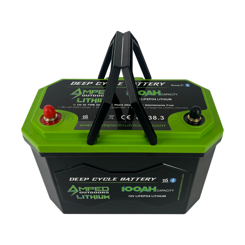 100Ah Lithium Battery (LiFePO4) 12.8V - Bluetooth - IP67 Waterproof - Heated