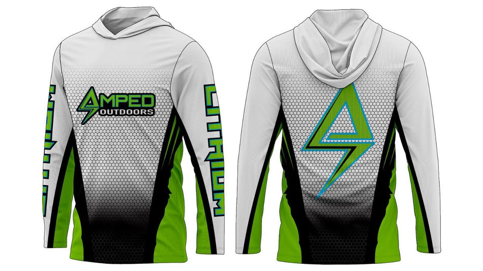 NEW!  Amped Outdoors Performance Hooded Jersey