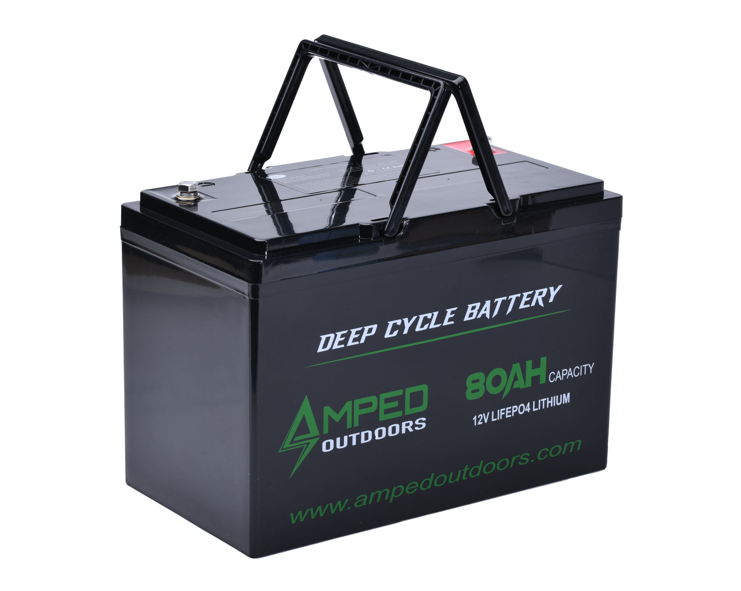 Heated 80Ah Lithium Battery (LiFePO4) - For charging below