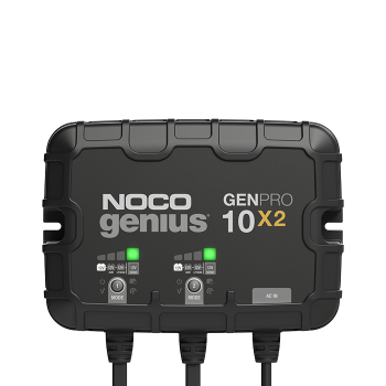 NOCO GENPRO10X2  12V 2-Bank, 10-Amp (Per Bank) On-Board Battery Charger