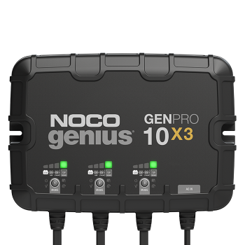 NOCO GENPRO10X3  12V 3-Bank, 10-Amp (Per Bank) On-Board Battery Charger