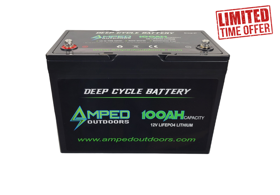 Discounted - 100Ah Lithium Battery (LiFePO4) -  Bluetooth