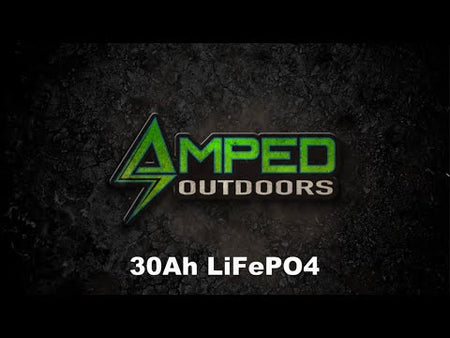 12v 30AH Lithium Battery* (LiFePO4) (Replaces 20AH, Same Size and Less  Weight!) – Amped Outdoors